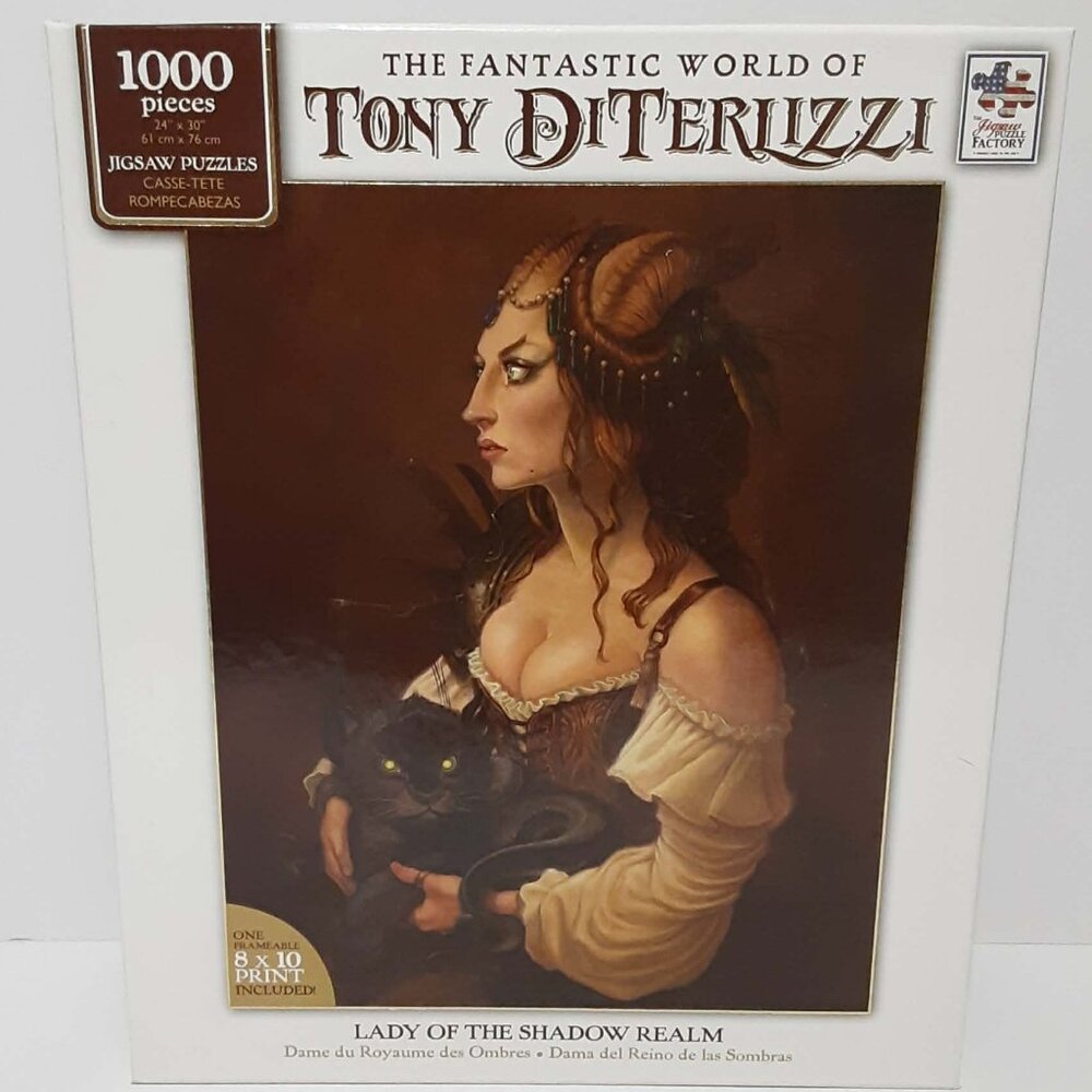 Tony Diterlizzi Lady Of The Shadow Realm 1000 Pc Puzzle Fantasy Gothic NEW NIB